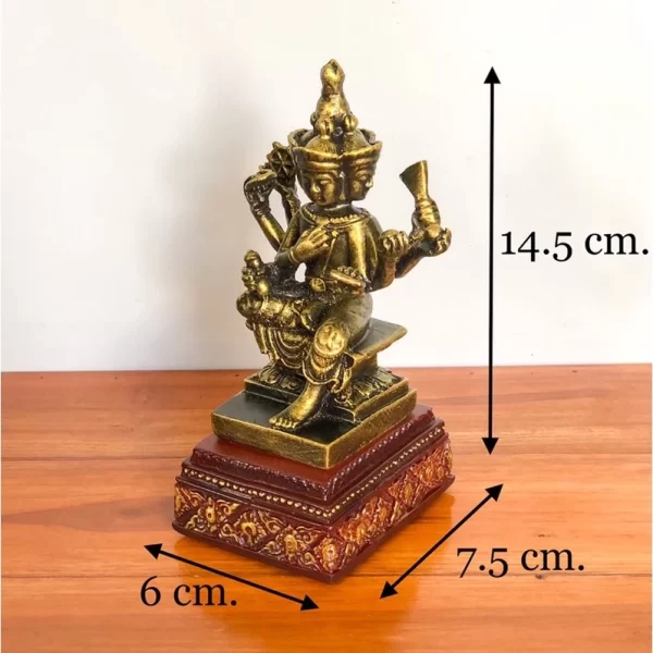 Tượng phật 4 mặt - Màu vàng cổ - 6 inch - Ảnh 3