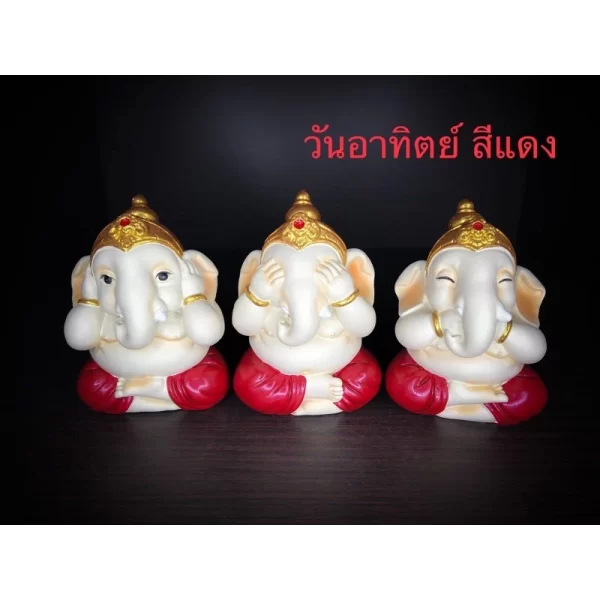 Tượng Phật Ganesha – Phong Thái Trí Tuệ – Bịt Tai, Mắt, Miệng – 7 Màu Ngày Sinh - Ảnh 11