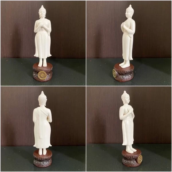 Tượng phật Pim Phra Chiang Saen - Có nhiều dáng - Trắng ngà - 3 inch - Ảnh 14