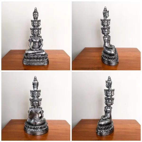 Tượng Phật Giao Tiến Phúc Tài – Mẫu Maha Setthi Navakot – Phiên Bản 3 Inch – Màu Cổ - Ảnh 6