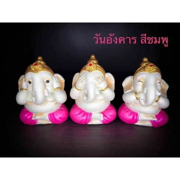 Tượng Phật Ganesha – Phong Thái Trí Tuệ – Bịt Tai, Mắt, Miệng – 7 Màu Ngày Sinh - Ảnh 6