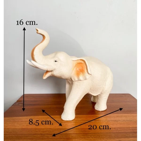 Tượng voi trắng Elephant Holding Trunk - Dáng vương vòi ăn mừng - Ảnh 7