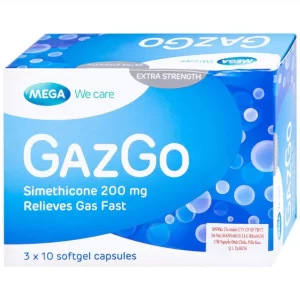 GoGaz – Mega We Care – Giảm đầy hơi, chướng bụng, khó tiêu với Simethicone 200mg