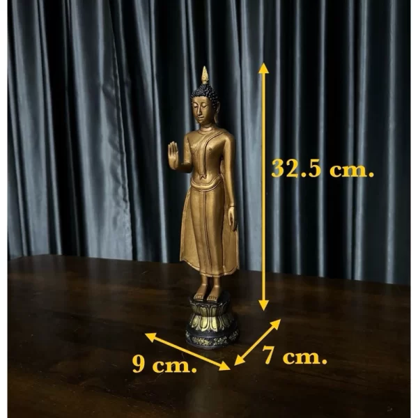 Tượng phật Buddha Chiang Saen Các ngày trong tuần – 5 inch – Màu vàng - Ảnh 6