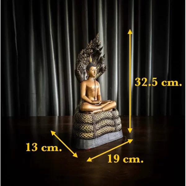 Tượng phật Buddha Chiang Saen Các ngày trong tuần – 5 inch – Màu vàng - Ảnh 4