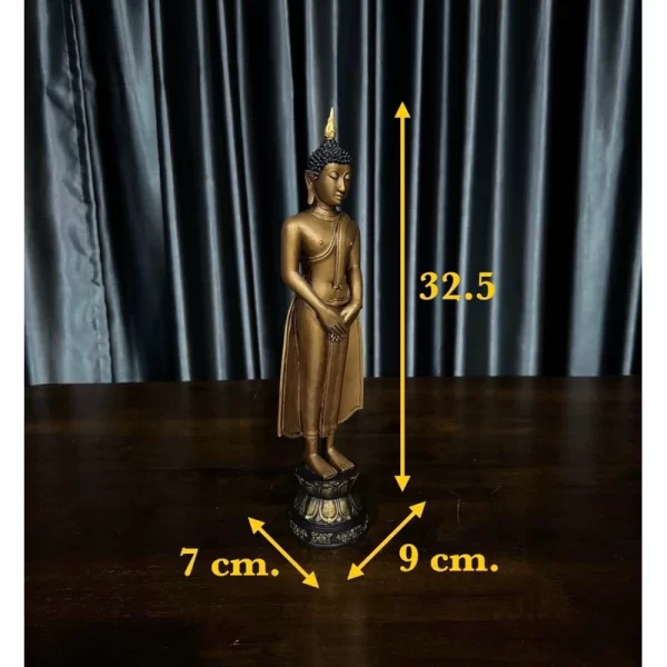 Tượng phật Buddha Chiang Saen Các ngày trong tuần – 5 inch – Màu vàng - Ảnh 5