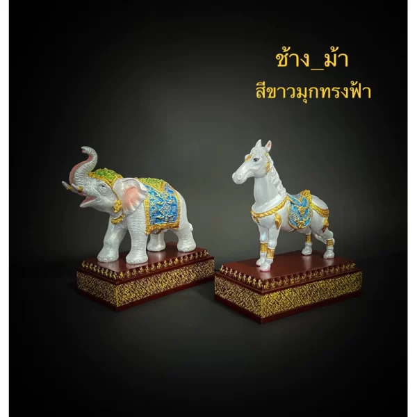Tượng voi & ngựa có đế đứng - Tượng cao cấp - Ảnh 5