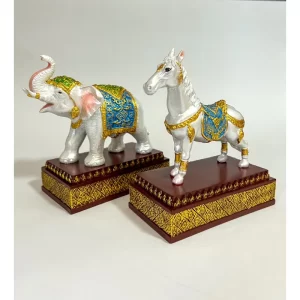 Tượng voi & ngựa có đế đứng - Tượng cao cấp