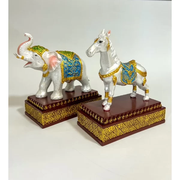 Tượng voi & ngựa có đế đứng - Tượng cao cấp