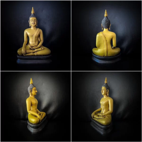 Tượng Phật Sukhothai – Màu Vàng Earth Tone – Mặt Đế 5 Inch - Ảnh 2