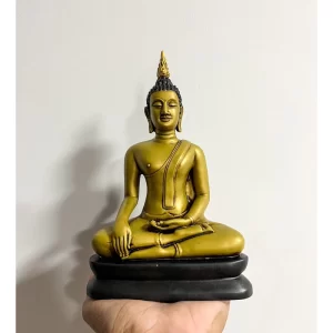 Tượng Phật Sukhothai – Màu Vàng Earth Tone – Mặt Đế 5 Inch
