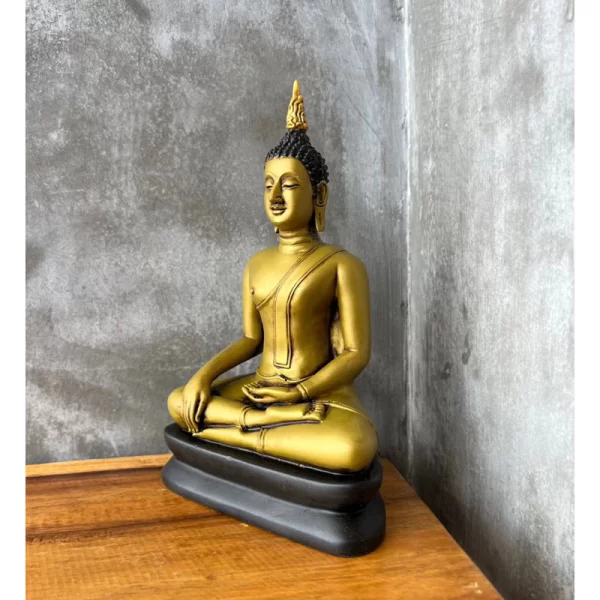 Tượng Phật Sukhothai – Màu Vàng Earth Tone – Mặt Đế 5 Inch - Ảnh 5