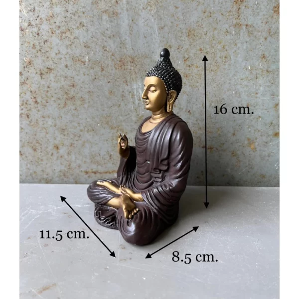 Tượng Phật Thích Ca – Pháp Tướng Ban Phước – Phong cách Ấn Độ (4 inch) - Ảnh 2