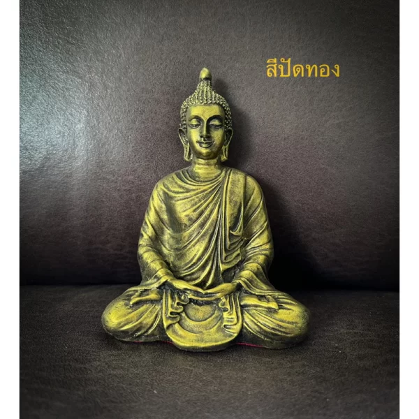 Tượng Phật Thích Ca – Phong Thái Thiền Định – Mặt Đế 4 Inch – Phong Cách Ấn Độ – 6 Màu Lựa Chọn - Ảnh 4