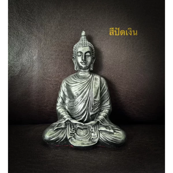 Tượng Phật Thích Ca – Phong Thái Thiền Định – Mặt Đế 4 Inch – Phong Cách Ấn Độ – 6 Màu Lựa Chọn - Ảnh 5