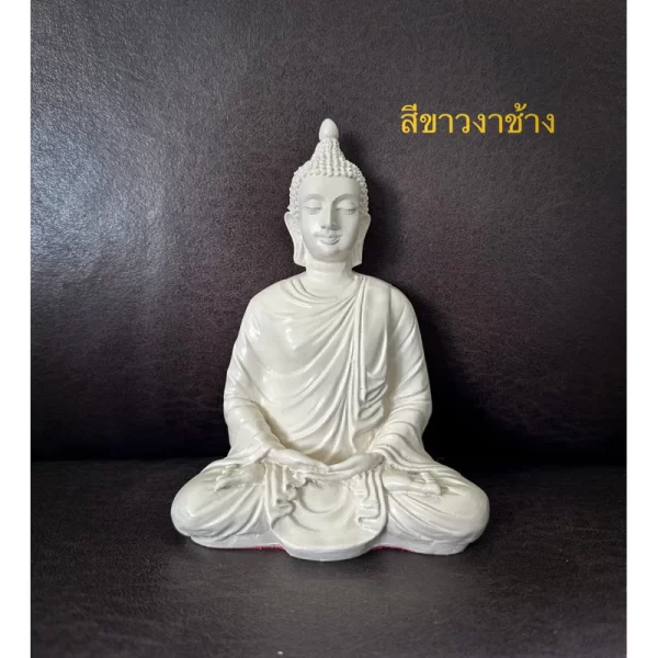 Tượng Phật Thích Ca – Phong Thái Thiền Định – Mặt Đế 4 Inch – Phong Cách Ấn Độ – 6 Màu Lựa Chọn - Ảnh 8