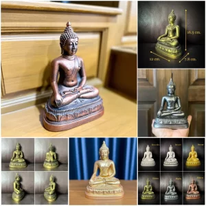 Tượng Phật Chiang Saen – Phiên bản Phật Lanna – Có 6 màu lựa chọn – Cao 16.5 cm