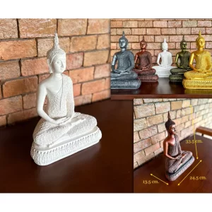 Tượng phật ngồi thiền Phra Sukhothai - 9 inch - Có 5 màu sắc
