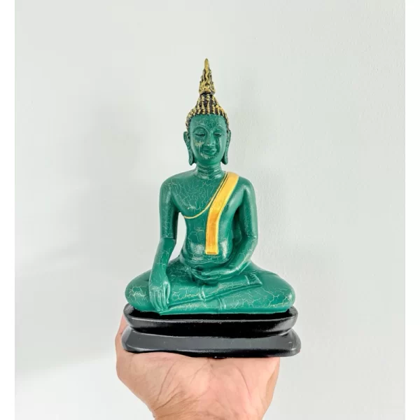 Tượng Phật Thích Ca – Phong Cách Sukhothai - Sơn Giả Cổ Vân Nứt – Mặt Đế 5 Inch - Ảnh 3