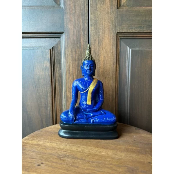 Tượng Phật Thích Ca – Phong Cách Sukhothai - Sơn Giả Cổ Vân Nứt – Mặt Đế 5 Inch - Ảnh 5