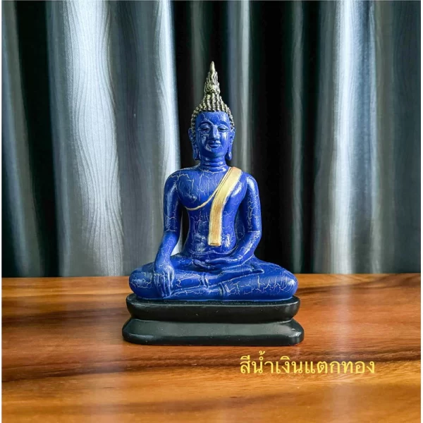 Tượng Phật Thích Ca – Phong Cách Sukhothai - Sơn Giả Cổ Vân Nứt – Mặt Đế 5 Inch - Ảnh 10