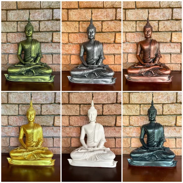 Tượng Phật ngồi thiền – Pháp tướng giác ngộ – Mặt U-Thong – Kích thước 9 inch - Ảnh 2