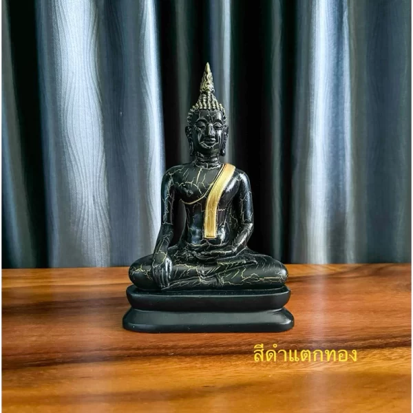 Tượng Phật Thích Ca – Phong Cách Sukhothai - Sơn Giả Cổ Vân Nứt – Mặt Đế 5 Inch - Ảnh 9