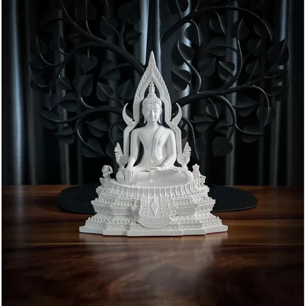 Tượng đức phật Chinrạ - 3 inch - trắng ngà theo phong cách tối giản, cao cấp - Ảnh 4