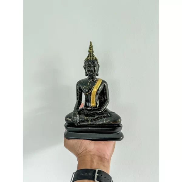 Tượng Phật Thích Ca – Phong Cách Sukhothai - Sơn Giả Cổ Vân Nứt – Mặt Đế 5 Inch - Ảnh 4