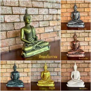 Tượng Phật ngồi thiền – Pháp tướng giác ngộ – Mặt U-Thong – Kích thước 9 inch