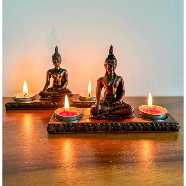 Giá đỡ nến thơm tượng Phật – Quà lưu niệm thủ công từ Thái Lan