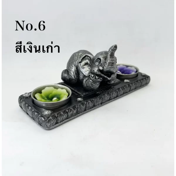 Giá đỡ nến thơm đôi - Hình tượng voi - Ảnh 14