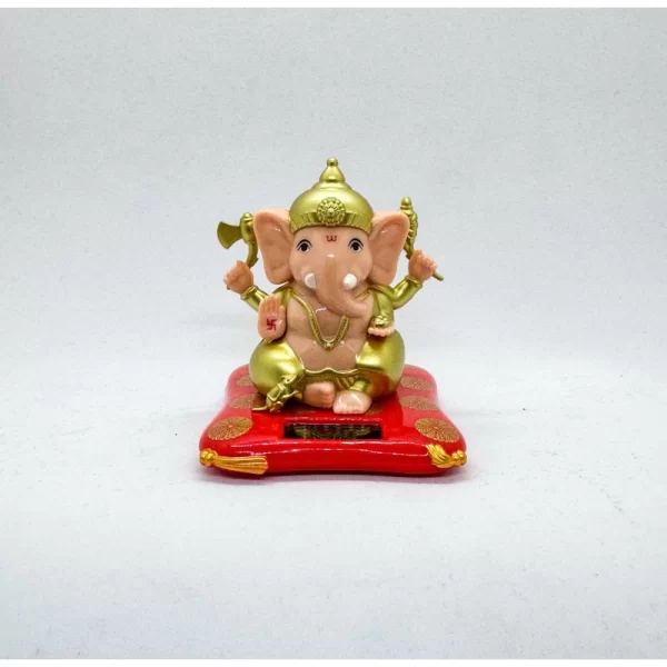 Tượng thần Ganesha 4 tay – Dáng ban phước – Phiên bản năng lượng mặt trời - Ảnh 3