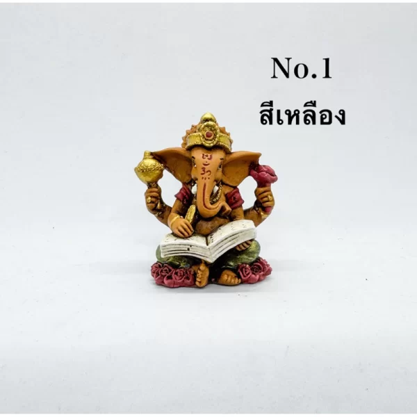 Tượng voi Ganesh Pang Songscript - Dáng ngồi đọc sách - Phong cách Nepal - Ảnh 4