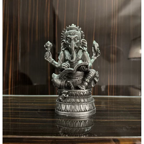 Tượng Ganesha Đọc Sách – Phong Thái Trí Tuệ – Có 3 màu sắc – Mặt Đế 7.5×11×16.5 cm - Ảnh 6