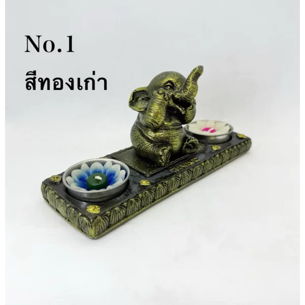 Giá đỡ nến thơm đôi - Hình tượng voi - Ảnh 9