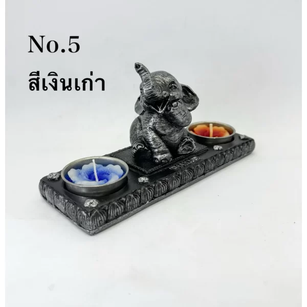 Giá đỡ nến thơm đôi - Hình tượng voi - Ảnh 13