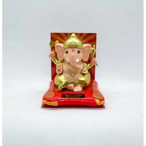 Tượng thần Ganesha 4 tay – Dáng ban phước – Phiên bản năng lượng mặt trời