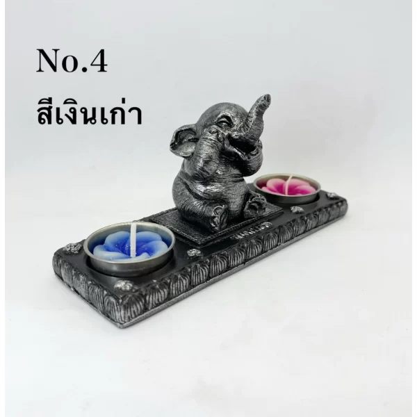 Giá đỡ nến thơm đôi - Hình tượng voi - Ảnh 12