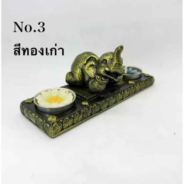 Giá đỡ nến thơm đôi - Hình tượng voi - Ảnh 11