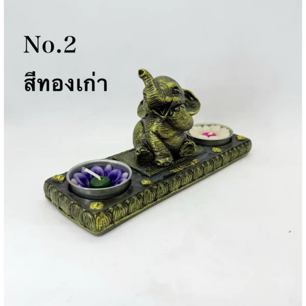Giá đỡ nến thơm đôi - Hình tượng voi - Ảnh 10