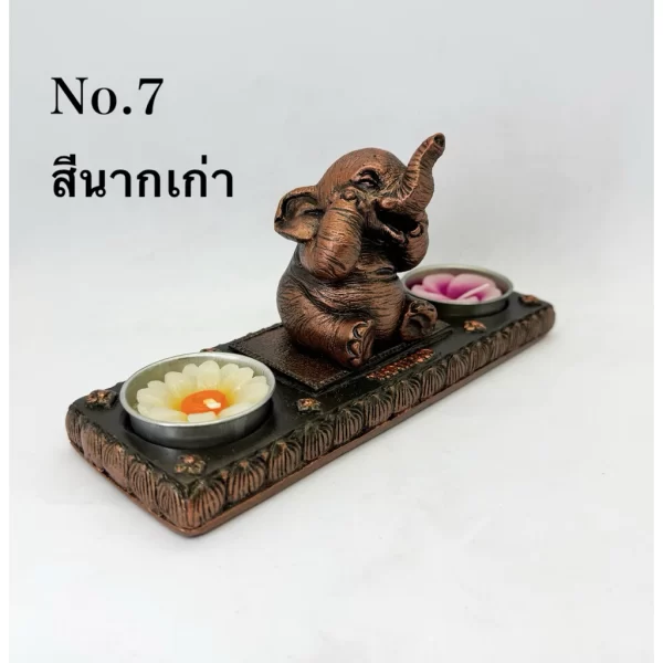Giá đỡ nến thơm đôi - Hình tượng voi - Ảnh 15