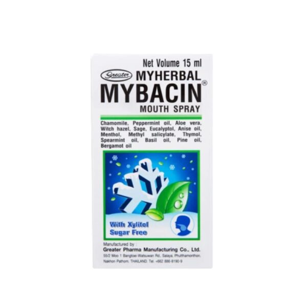 MyBacin Trospray Breath – Xịt thơm miệng thảo dược giúp kháng khuẩn, giảm viêm