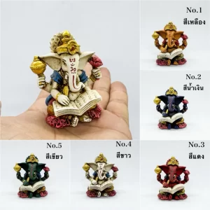Tượng voi Ganesh Pang Songscript - Dáng ngồi đọc sách - Phong cách Nepal