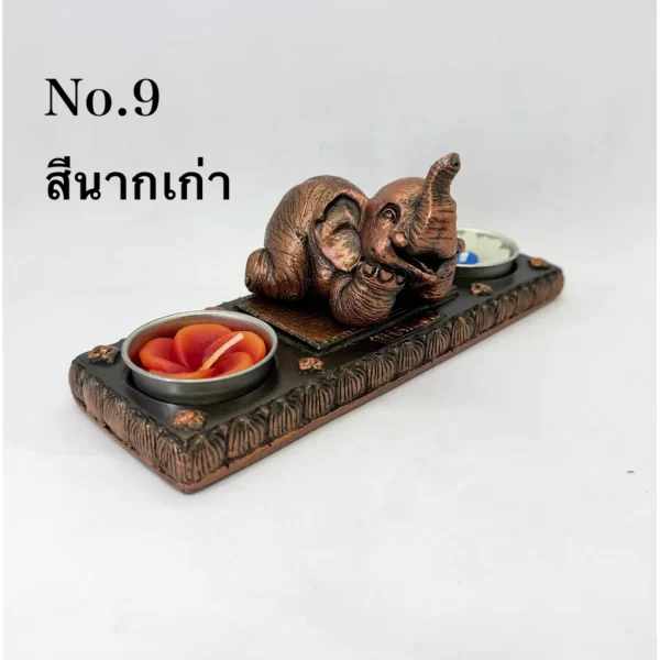 Giá đỡ nến thơm đôi - Hình tượng voi - Ảnh 17