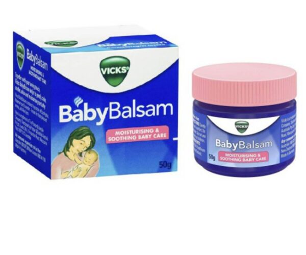 Vicks Baby Balsam – Vicks – Dầu bôi giữ ấm, giảm ho cho bé từ 3 tháng tuổi