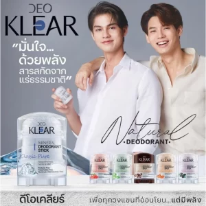 Lăn khử mùi khoáng chất DEOKLEAR 70g  bảo vệ khô thoáng và thoải mái