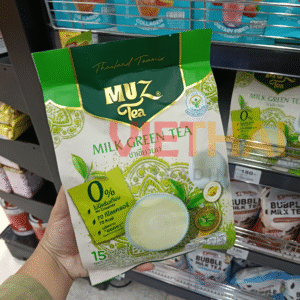 Trà sữa Đài Loan chính hiệu MUZ, đậm đà hương thơm từ trà đen, pha với sữa tách béo