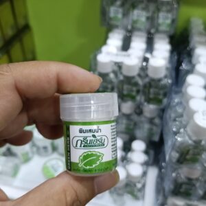 Dầu hít khuynh diệp Green Herb Oil Cotton Balm (Pim Saen Nam Green Herb/ lốc 6 hủ