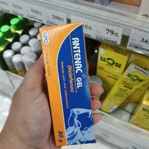 Antenac Gel  gel bôi ngoài da có thành phần hoạt tính là Diclofenac (1%) 30g